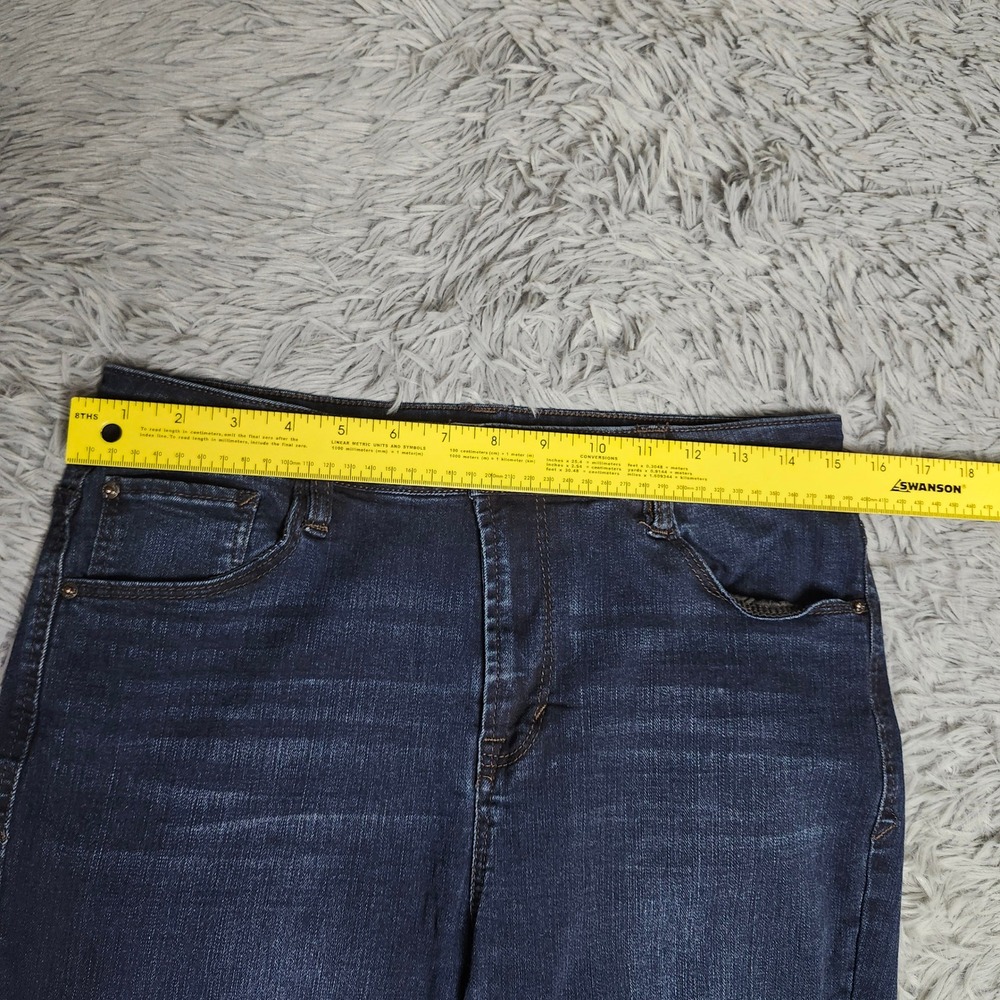 Kensie Jeans Skinny Jeans Women 10 10/30 Blue High Rise Ankle Frayed Hem Stretch - Picture 4 of 13